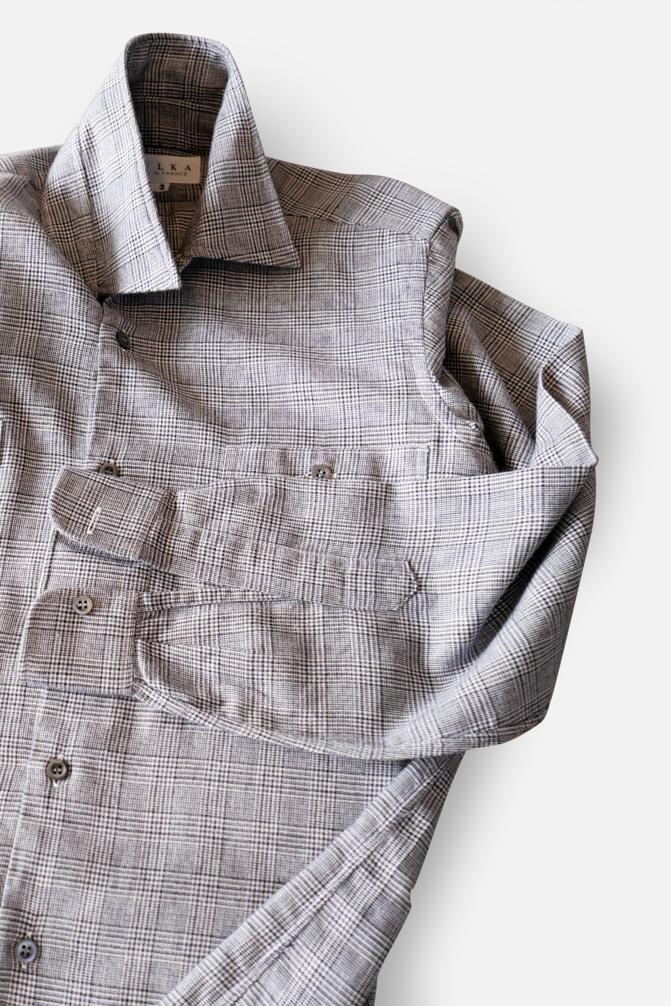 CHECKED SHIRT, VINTAGE by Sulka